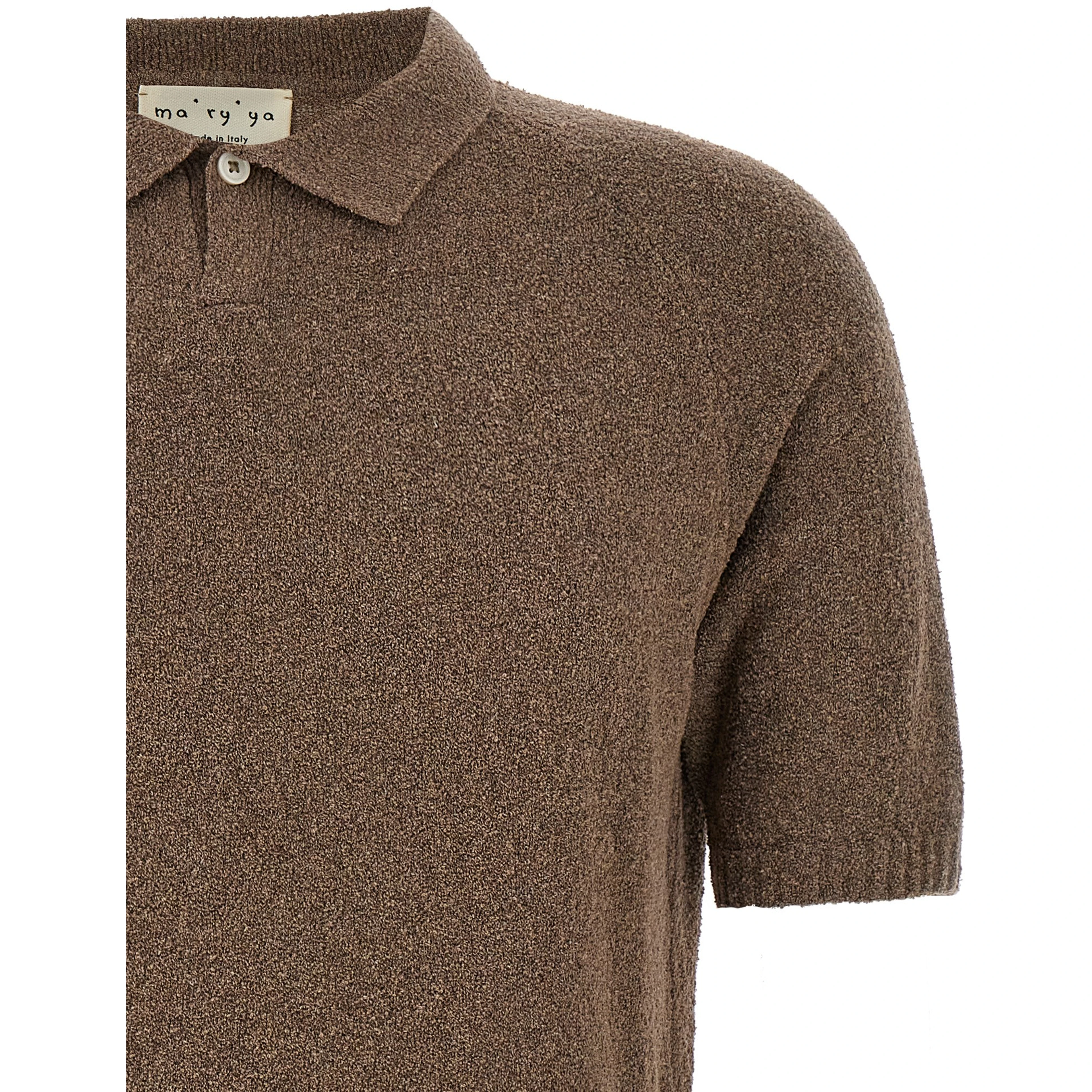 Brown Cotton Polo Shirt