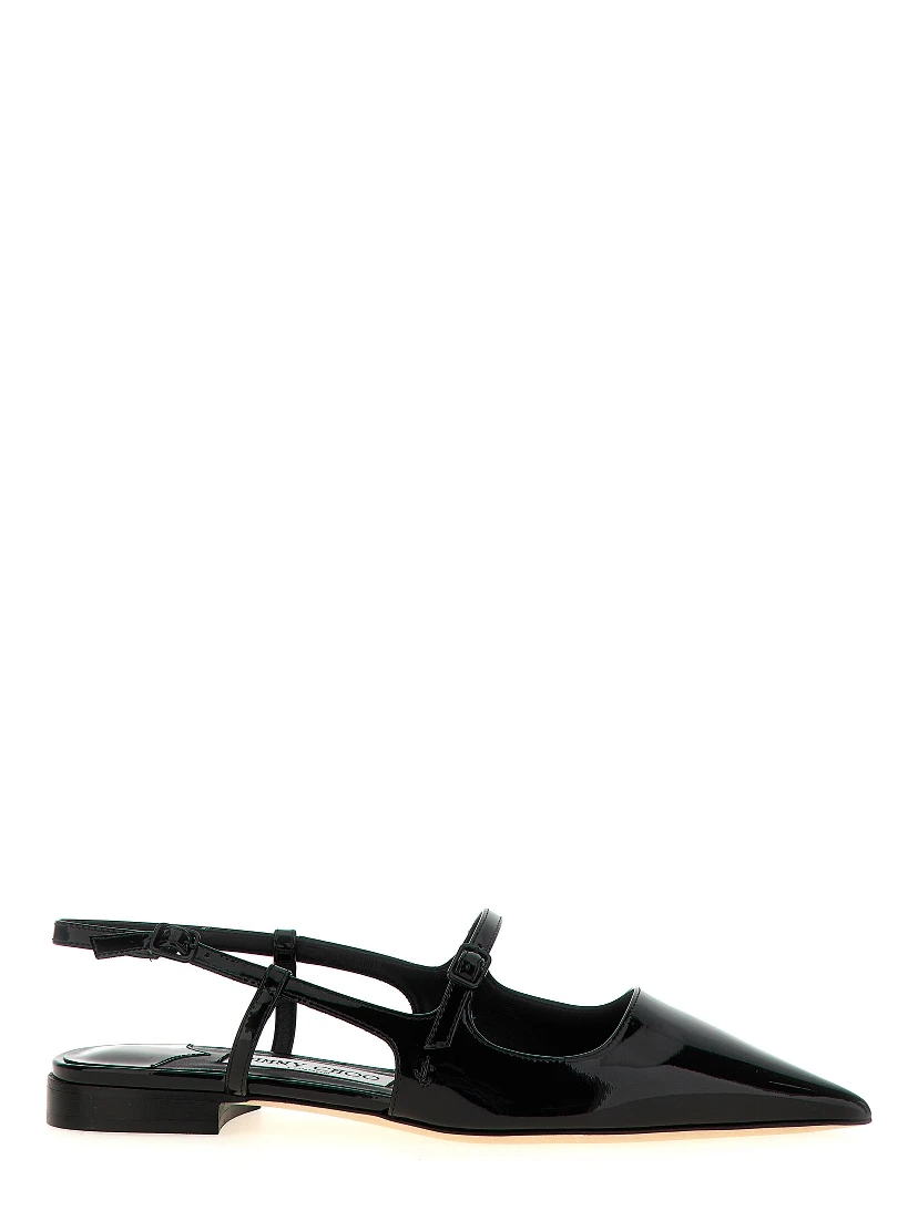 Black Calfskin Ballet Flats