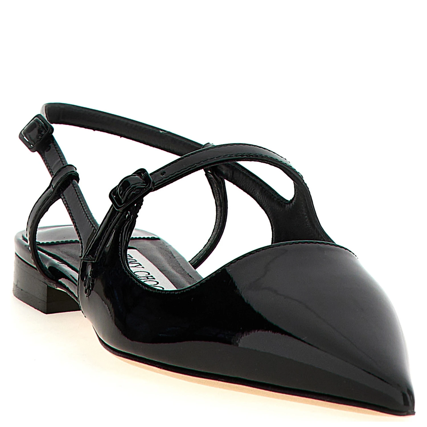 Black Calfskin Ballet Flats