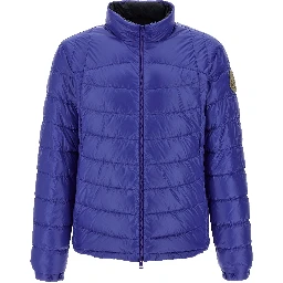 Blue Polyamide Full-Length Jacket