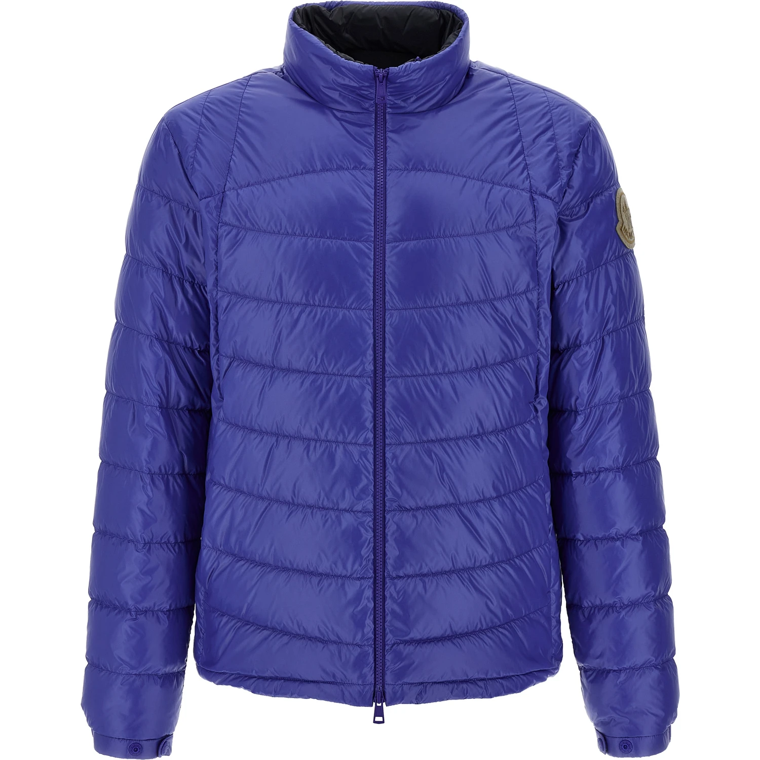 Blue Polyamide Full-Length Jacket