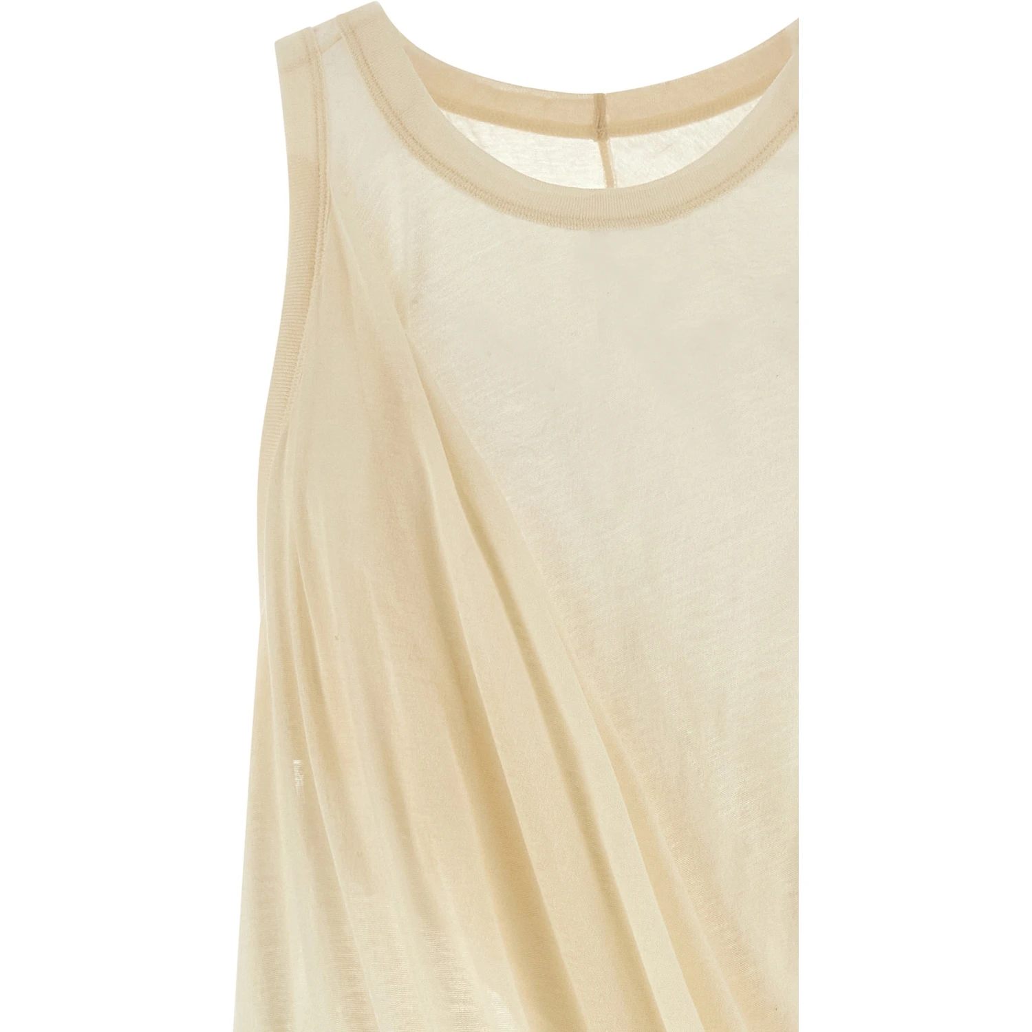 Beige Cotton Casual Dress