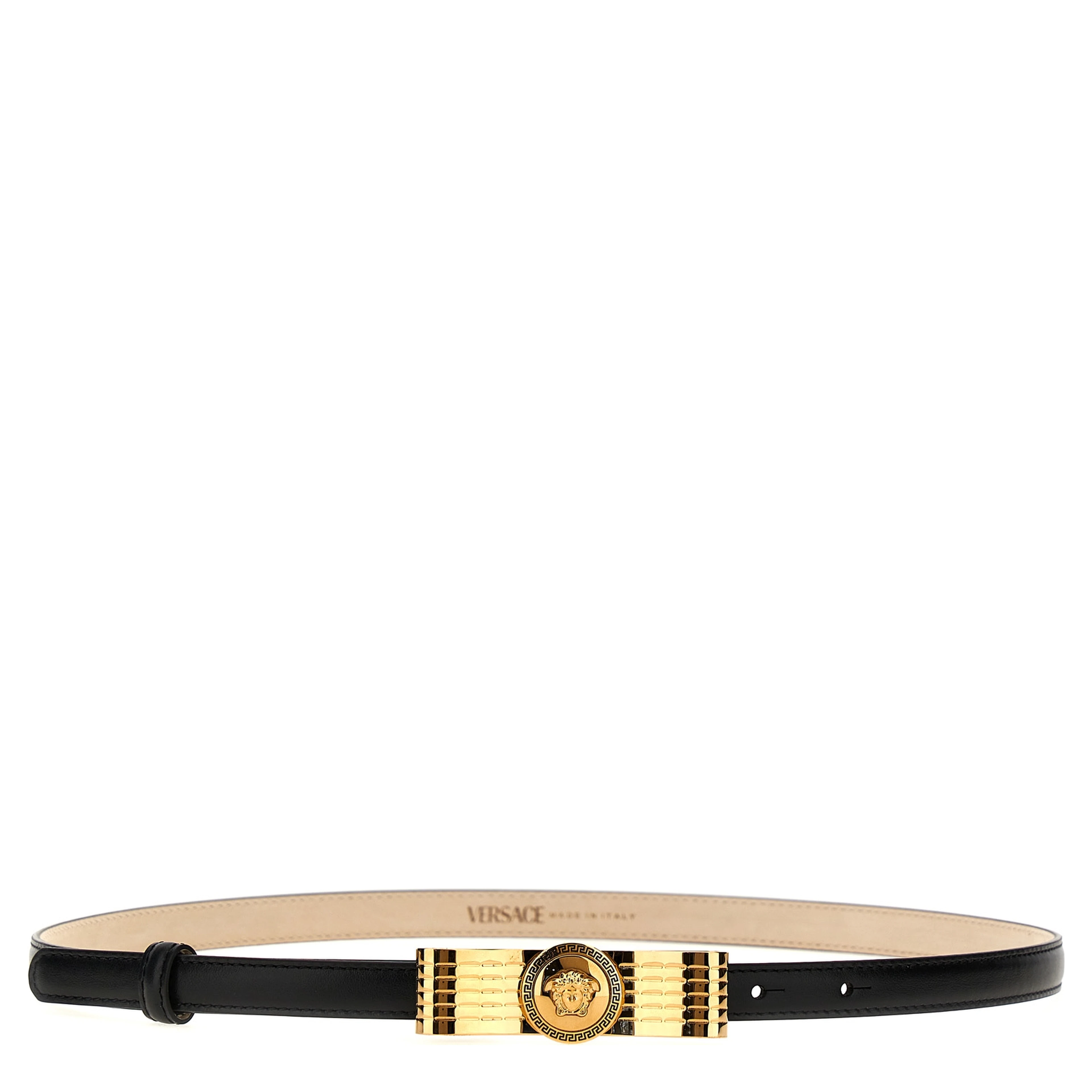 Black Calfskin Regular Belt