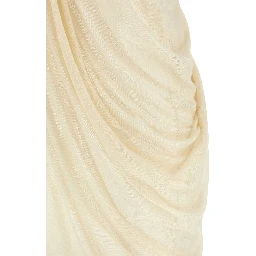 Beige Cotton Casual Dress