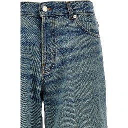 Blue Cotton Jeans Denim