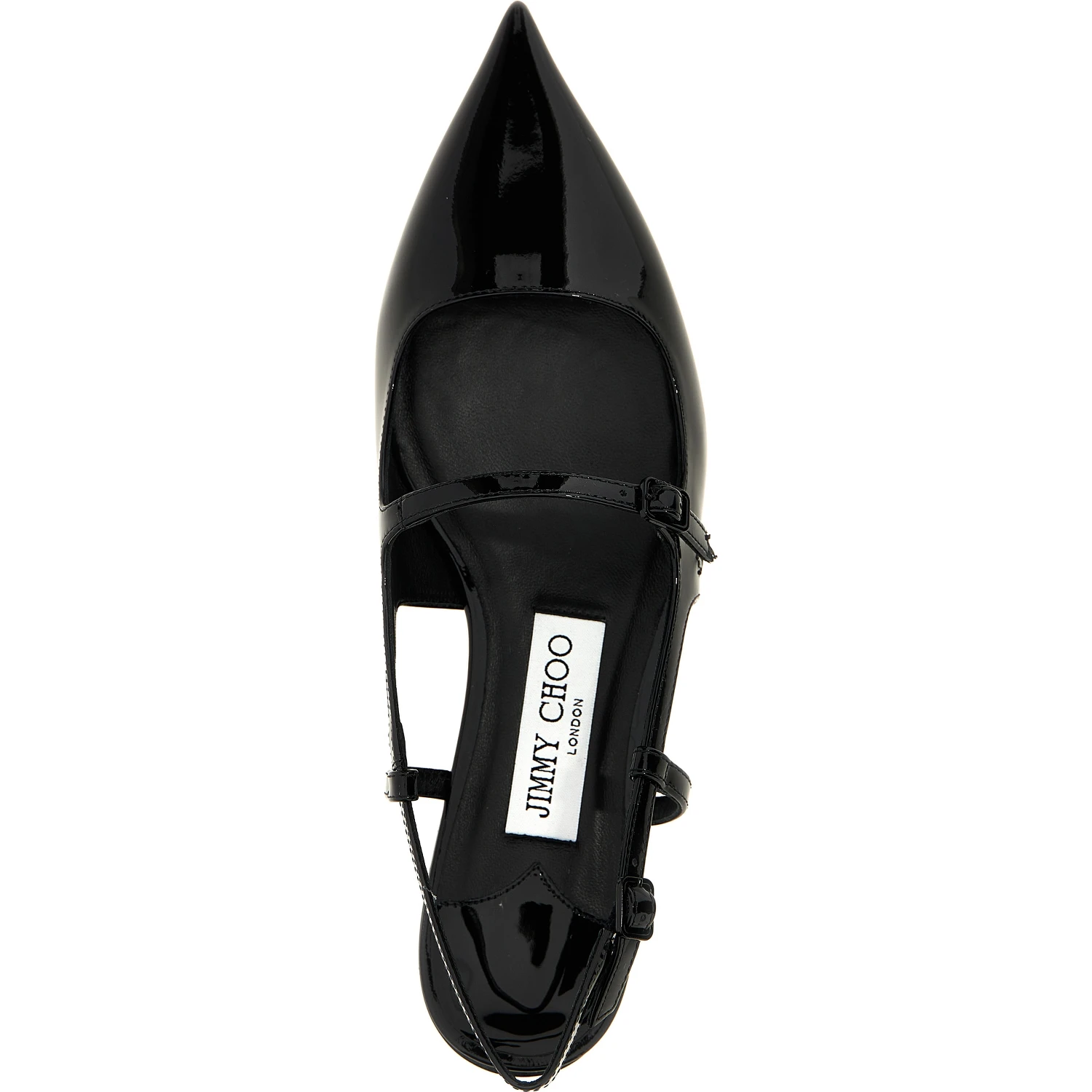 Black Calfskin Ballet Flats
