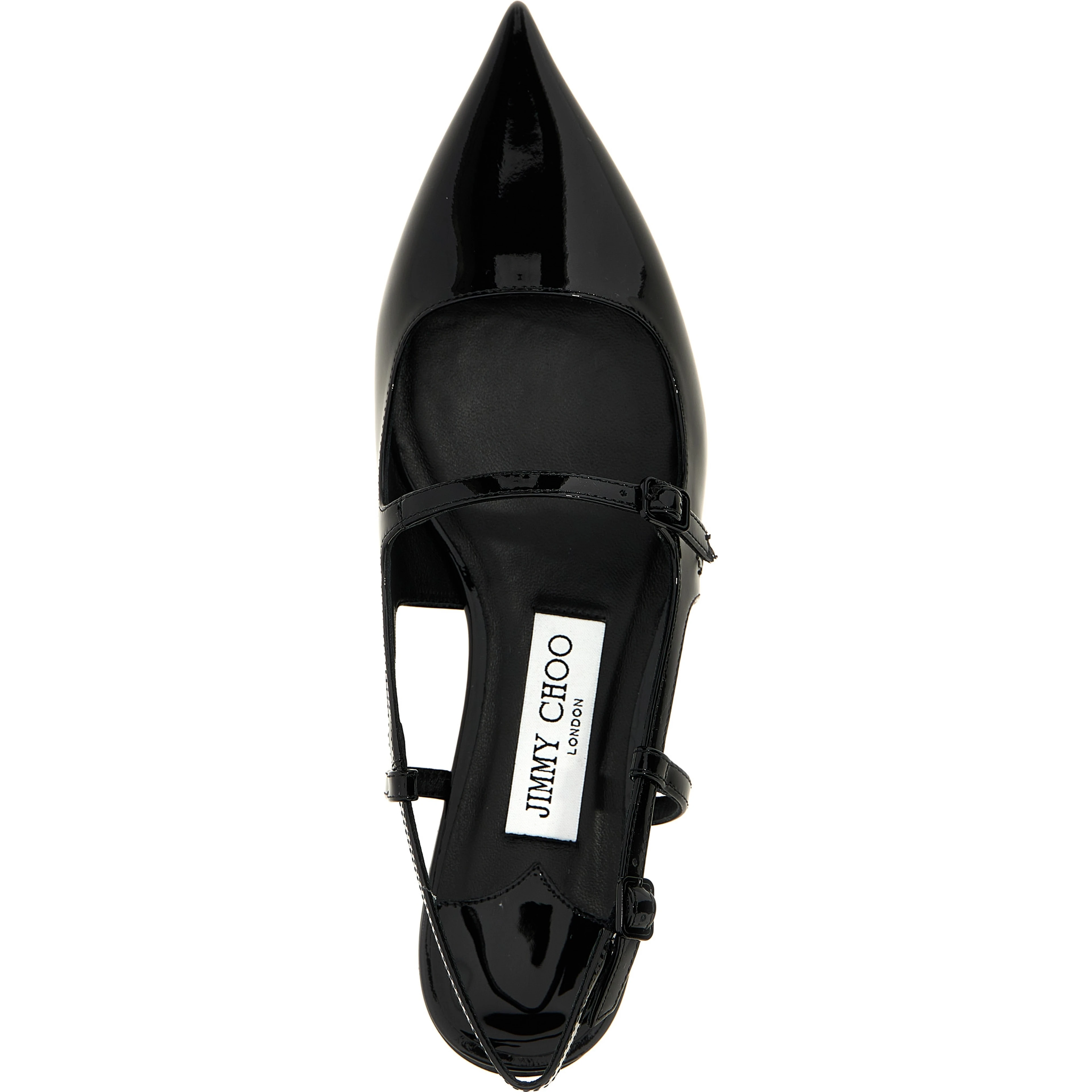 Black Calfskin Ballet Flats