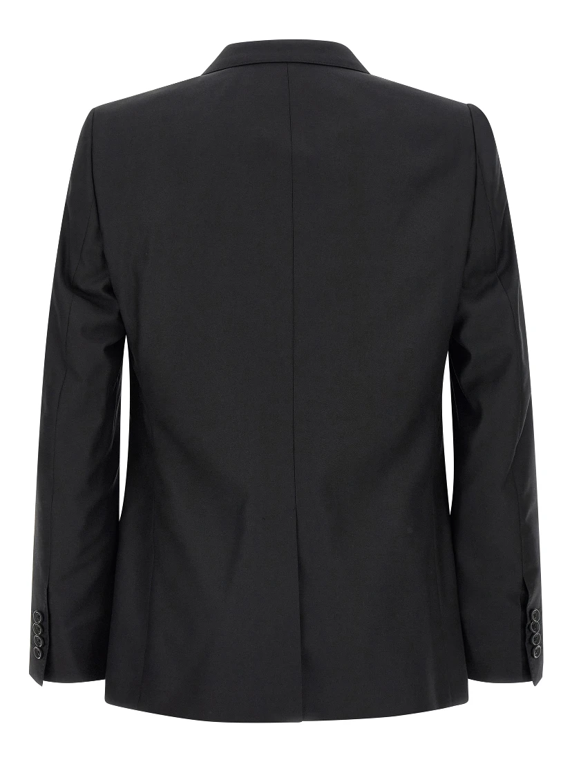 Black Virgin Wool Two-Piece Suit