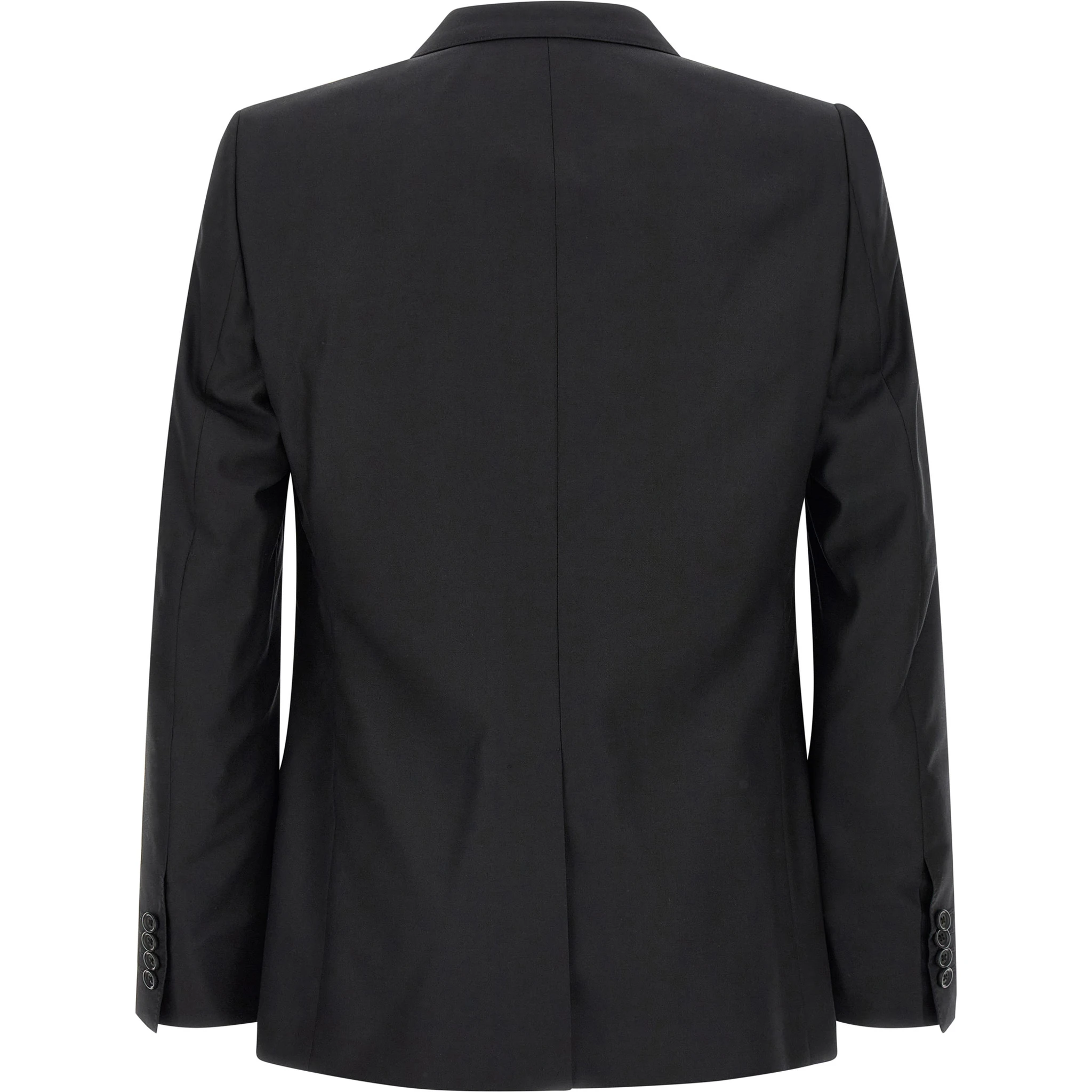 Black Virgin Wool Two-Piece Suit