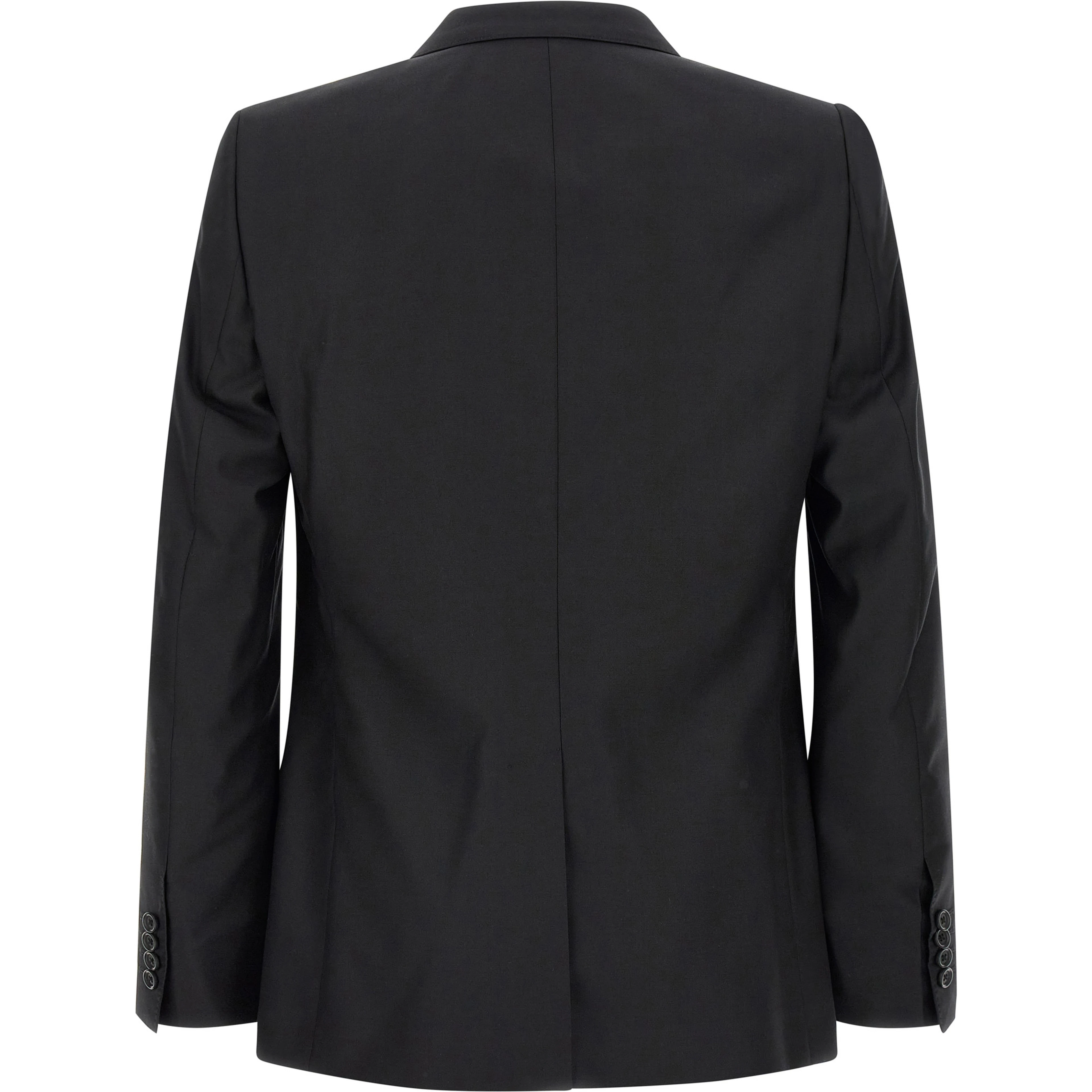 Black Virgin Wool Two-Piece Suit