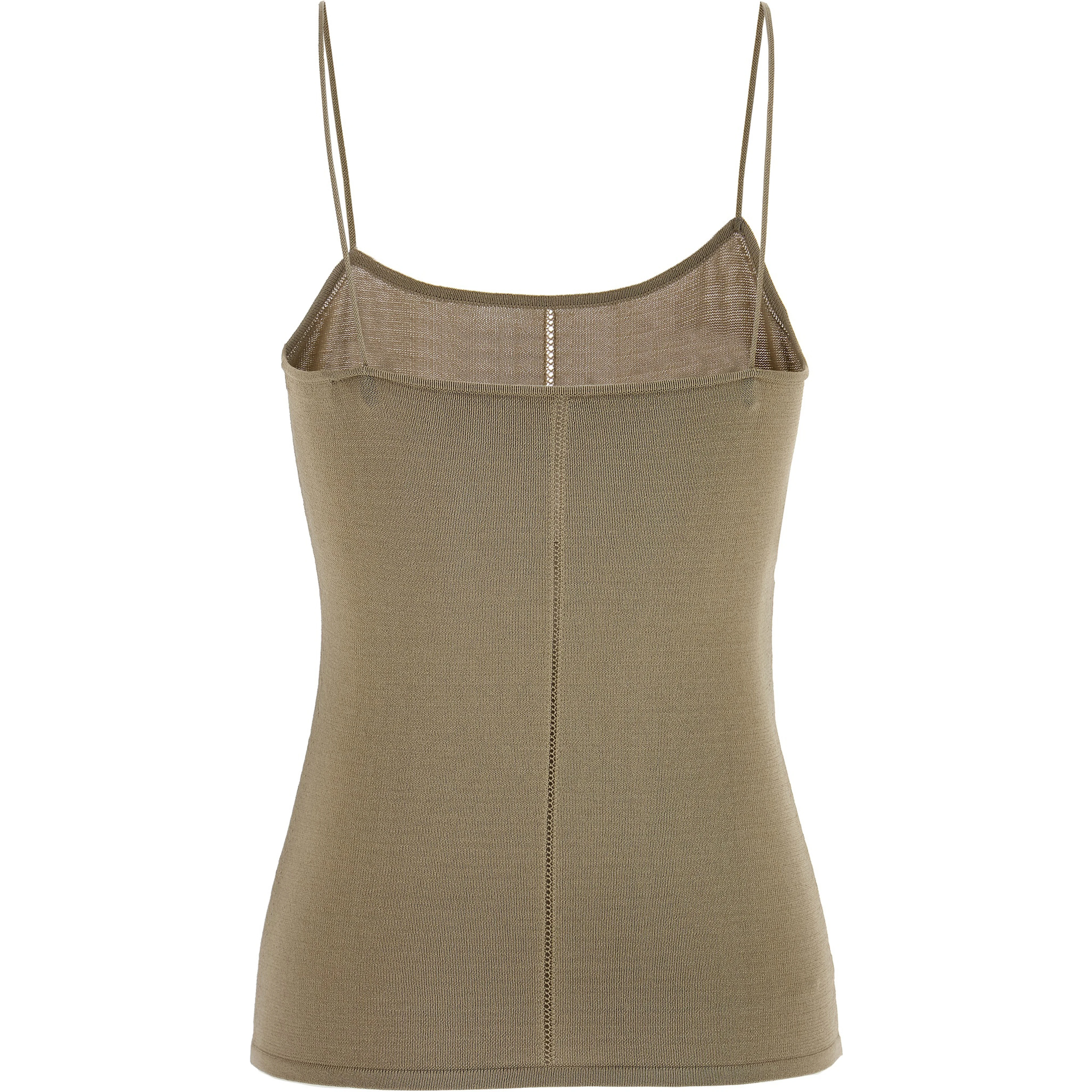 Beige Viscose Tank Tops