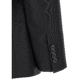Black Virgin Wool Two-Piece Suit
