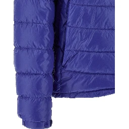 Blue Polyamide Full-Length Jacket