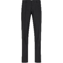 Black Virgin Wool Two-Piece Suit