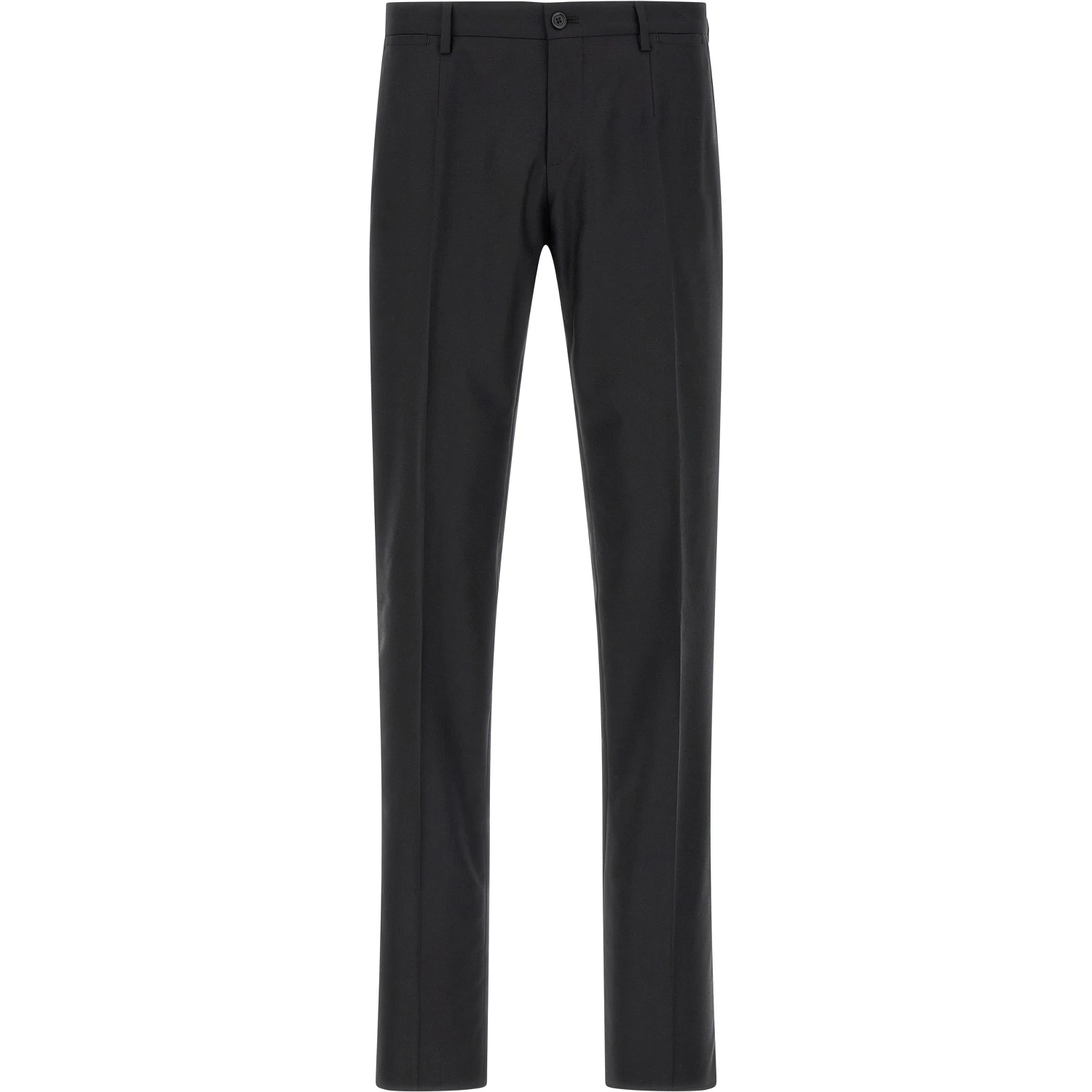 Black Virgin Wool Two-Piece Suit