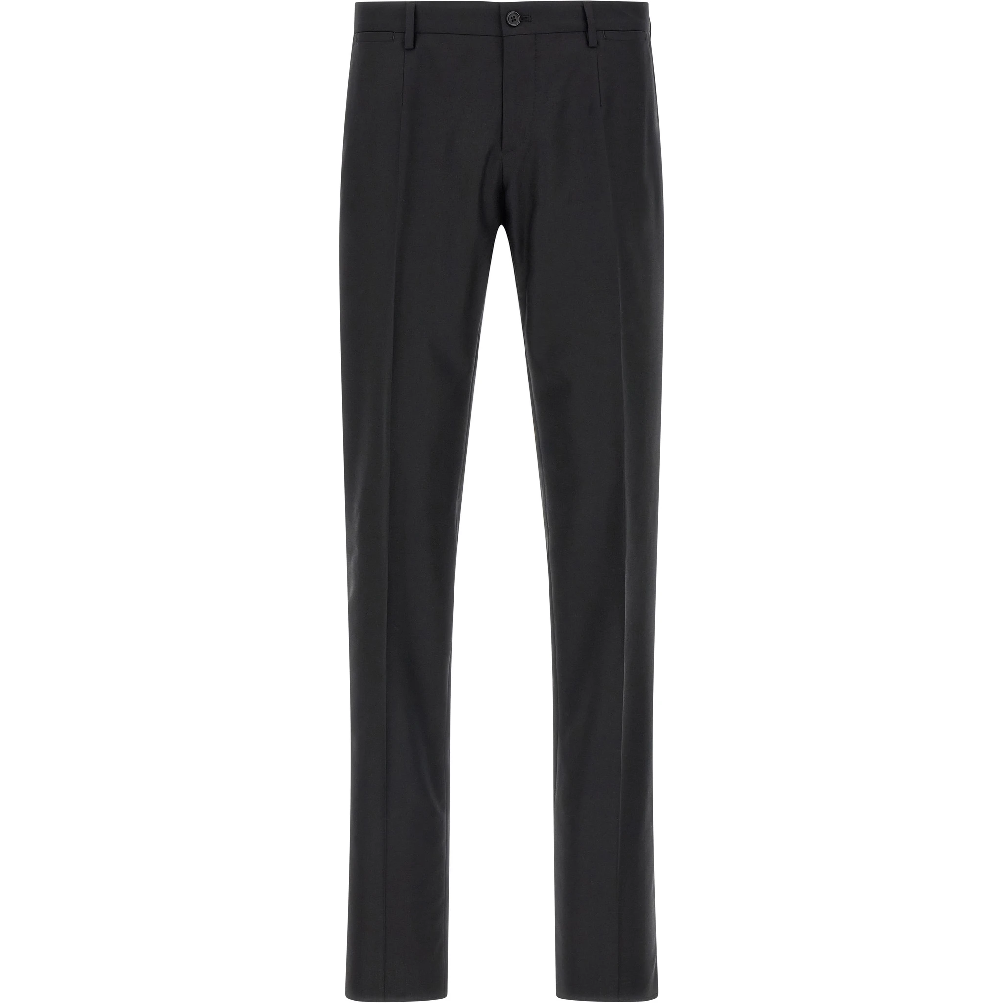 Black Virgin Wool Two-Piece Suit