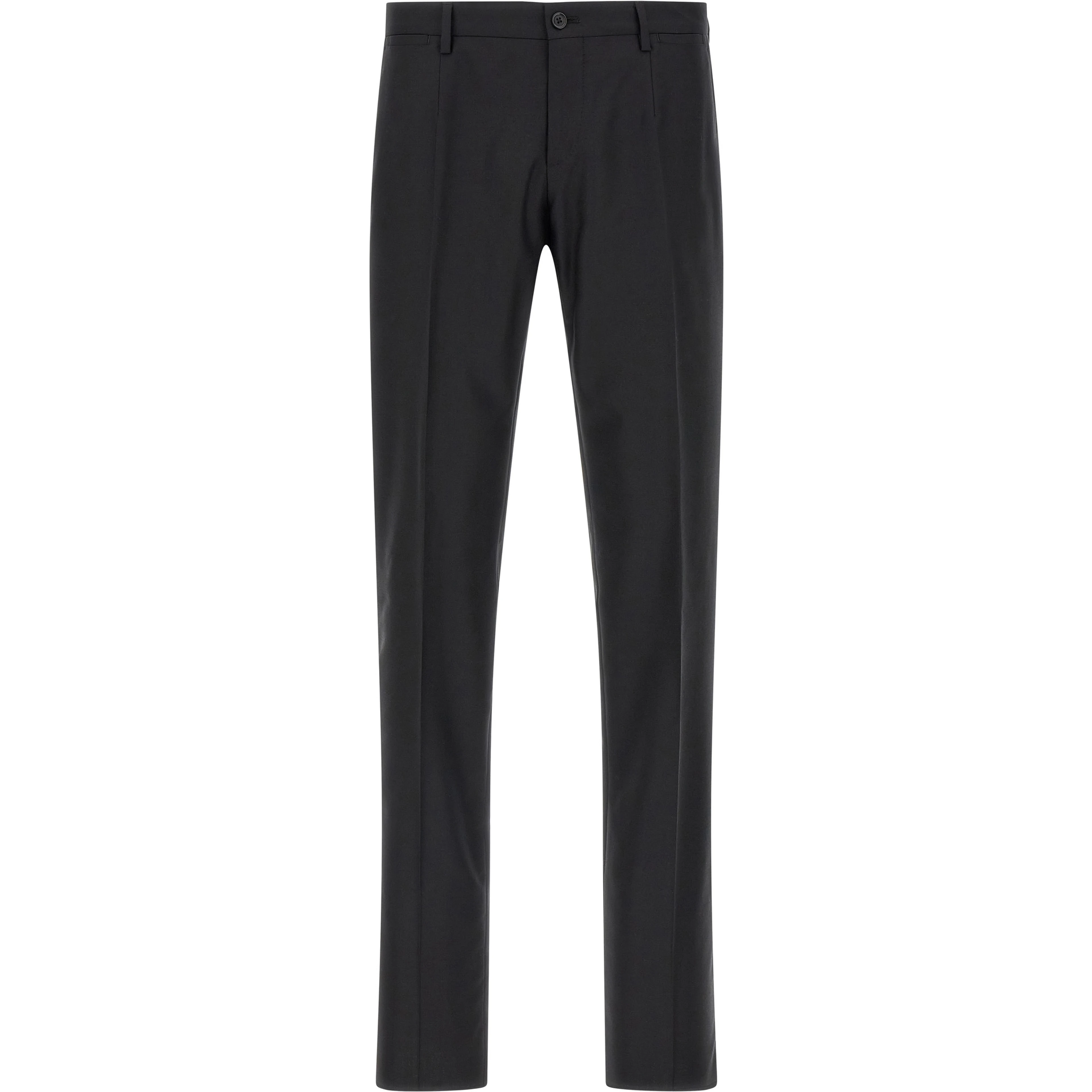 Black Virgin Wool Two-Piece Suit