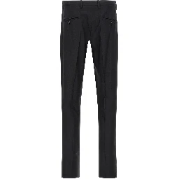 Black Virgin Wool Two-Piece Suit