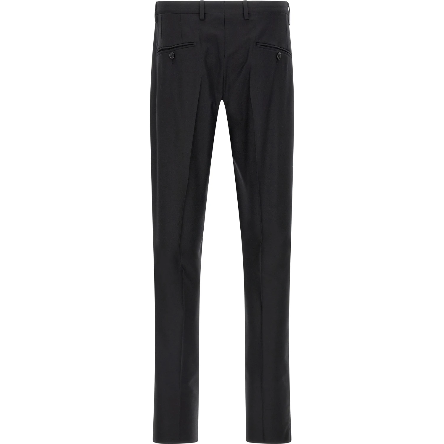 Black Virgin Wool Two-Piece Suit