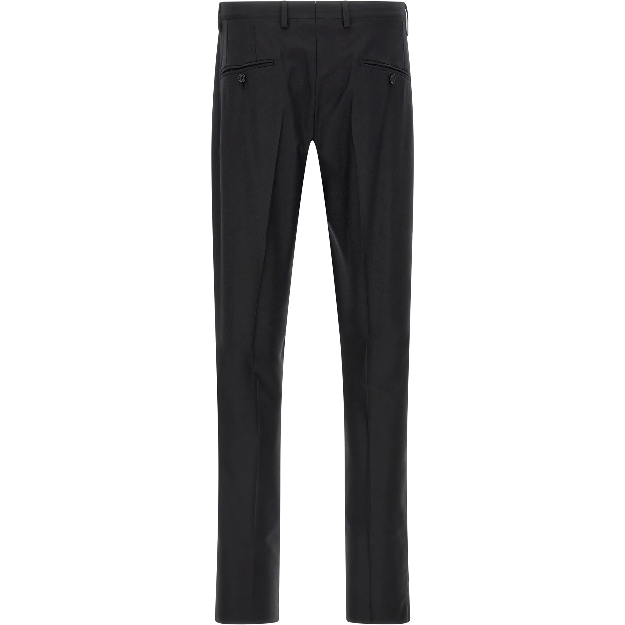 Black Virgin Wool Two-Piece Suit