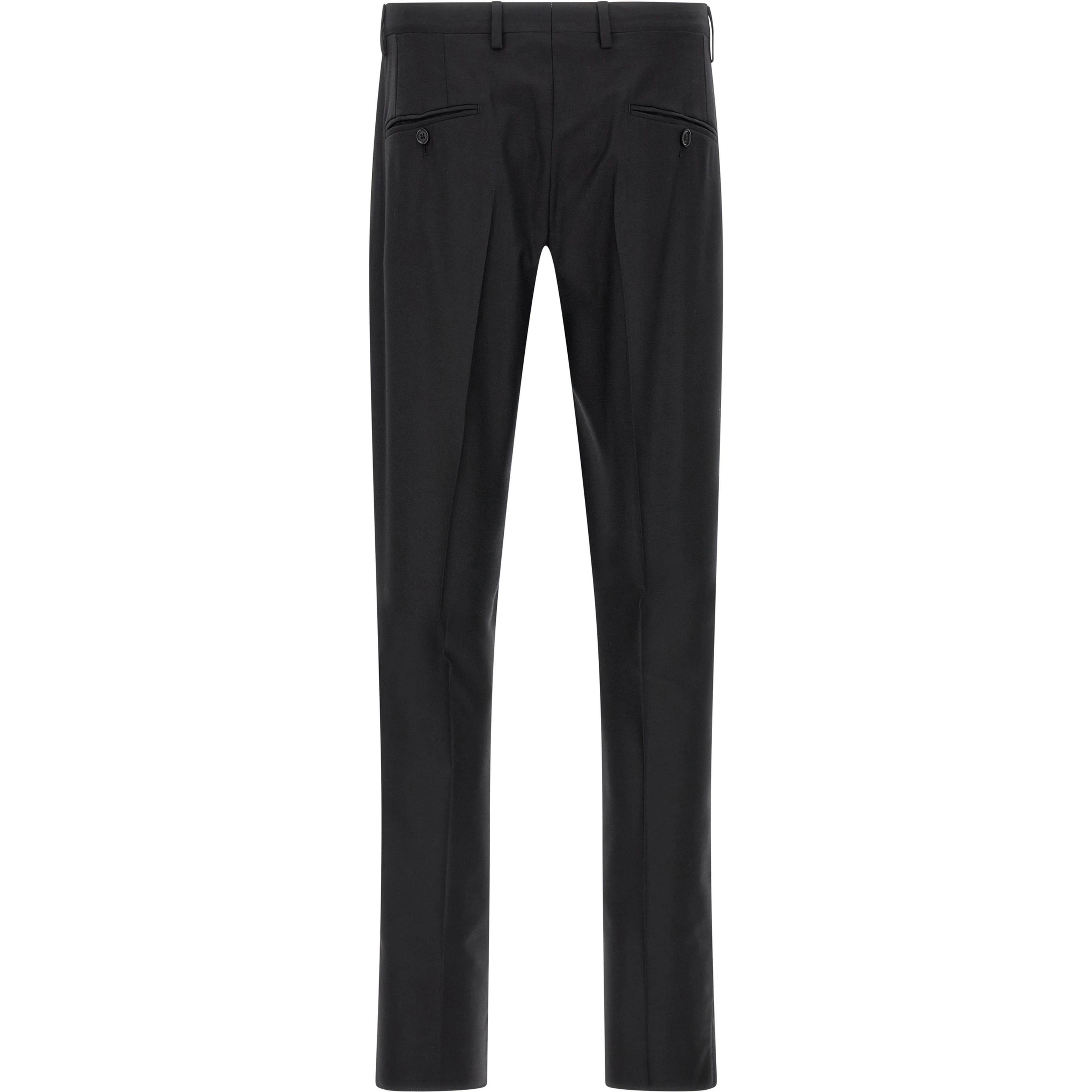 Black Virgin Wool Two-Piece Suit