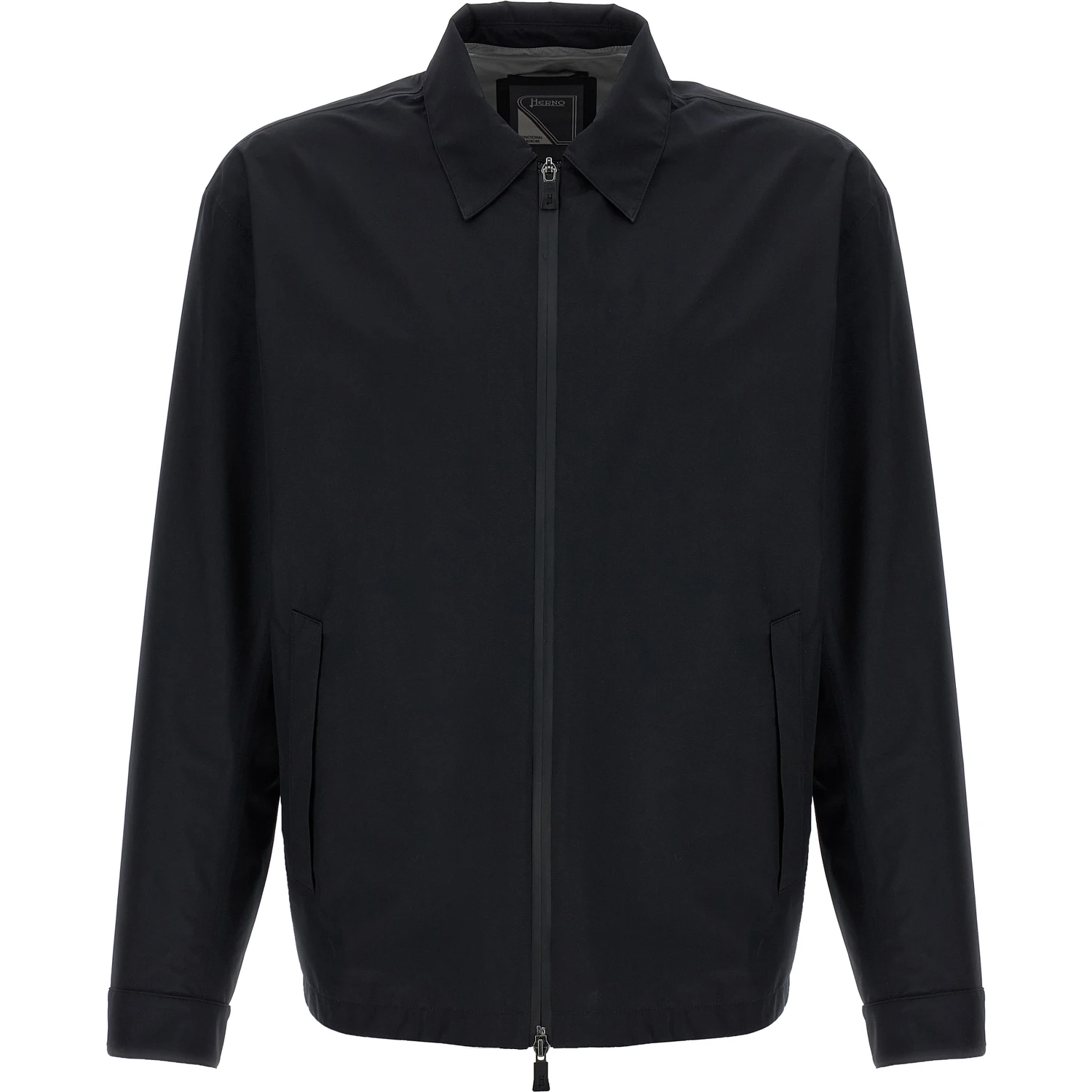Black Polyester Shell Jacket