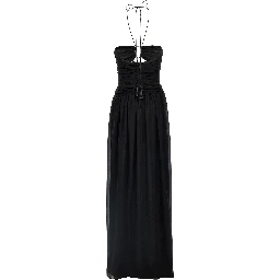 Black Silk Long Dress