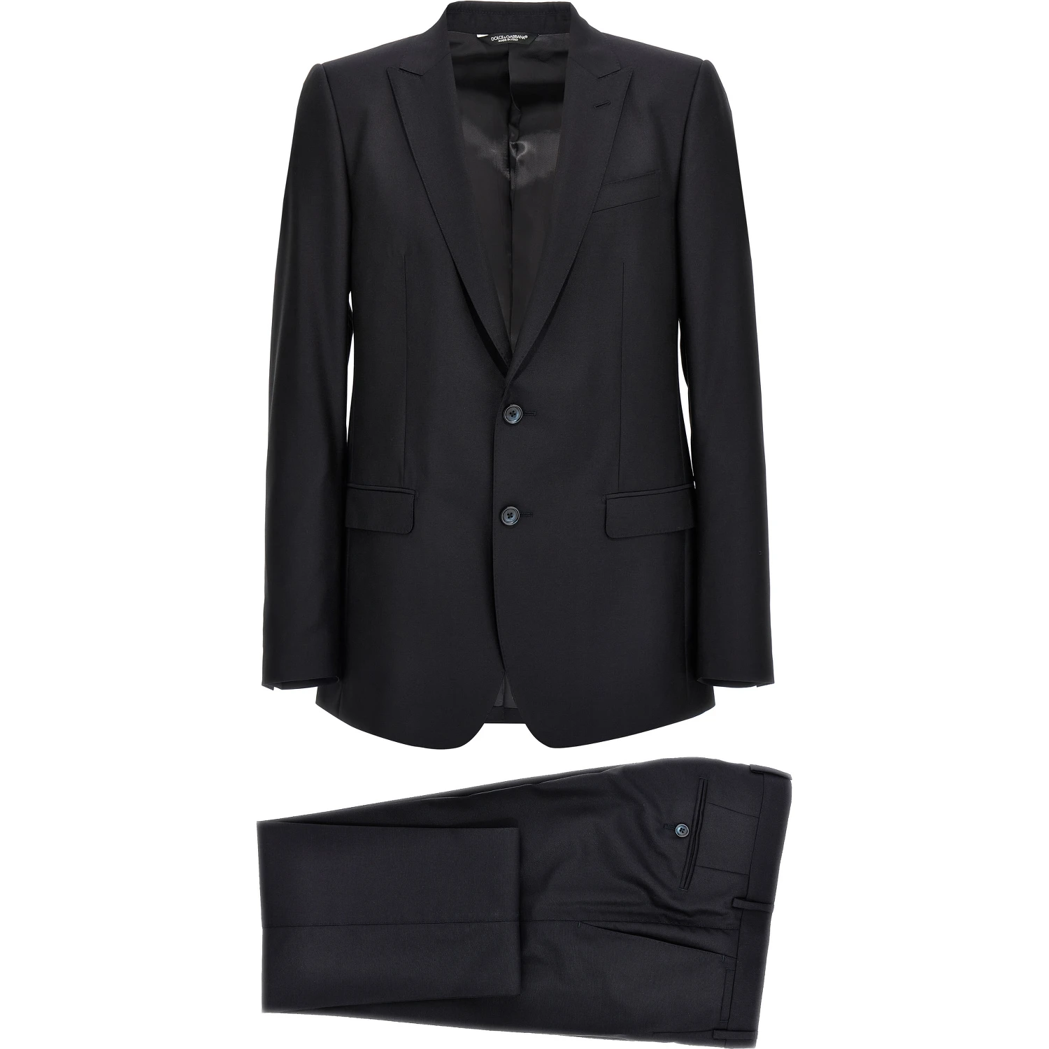 Blue Virgin Wool Two-Piece Suit