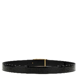 Black Leather Regular Belt