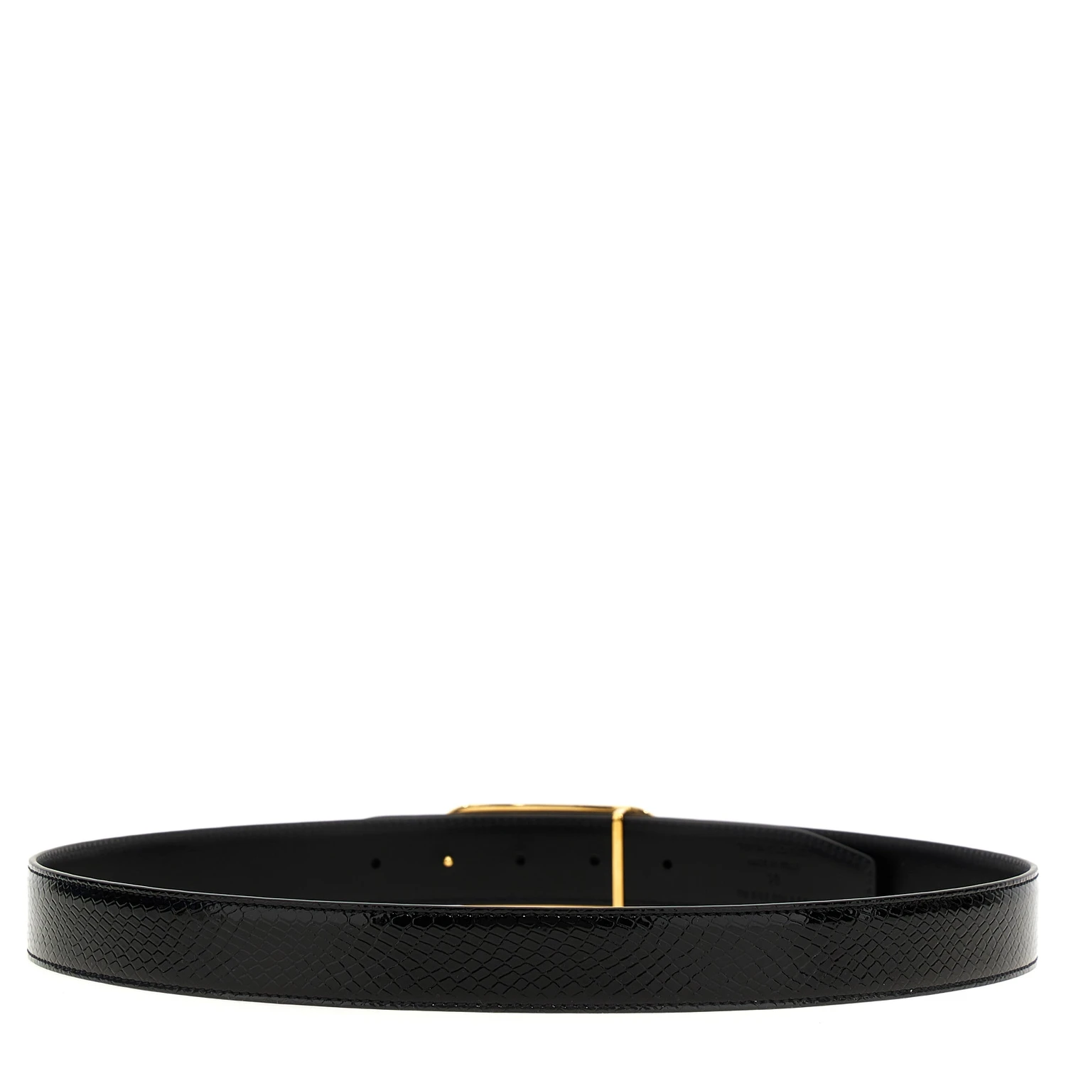 Black Leather Regular Belt