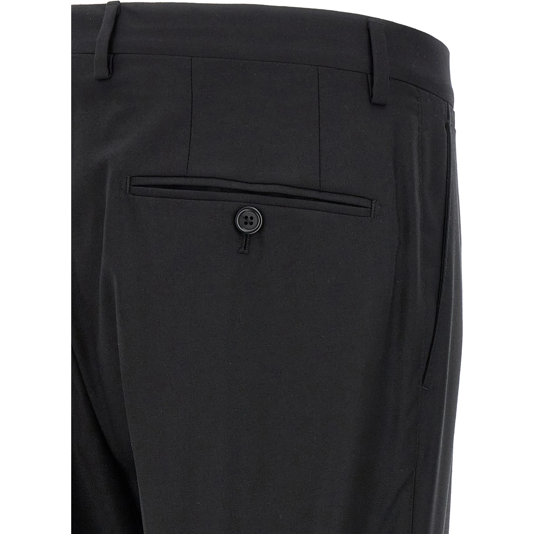 Black Virgin Wool Two-Piece Suit