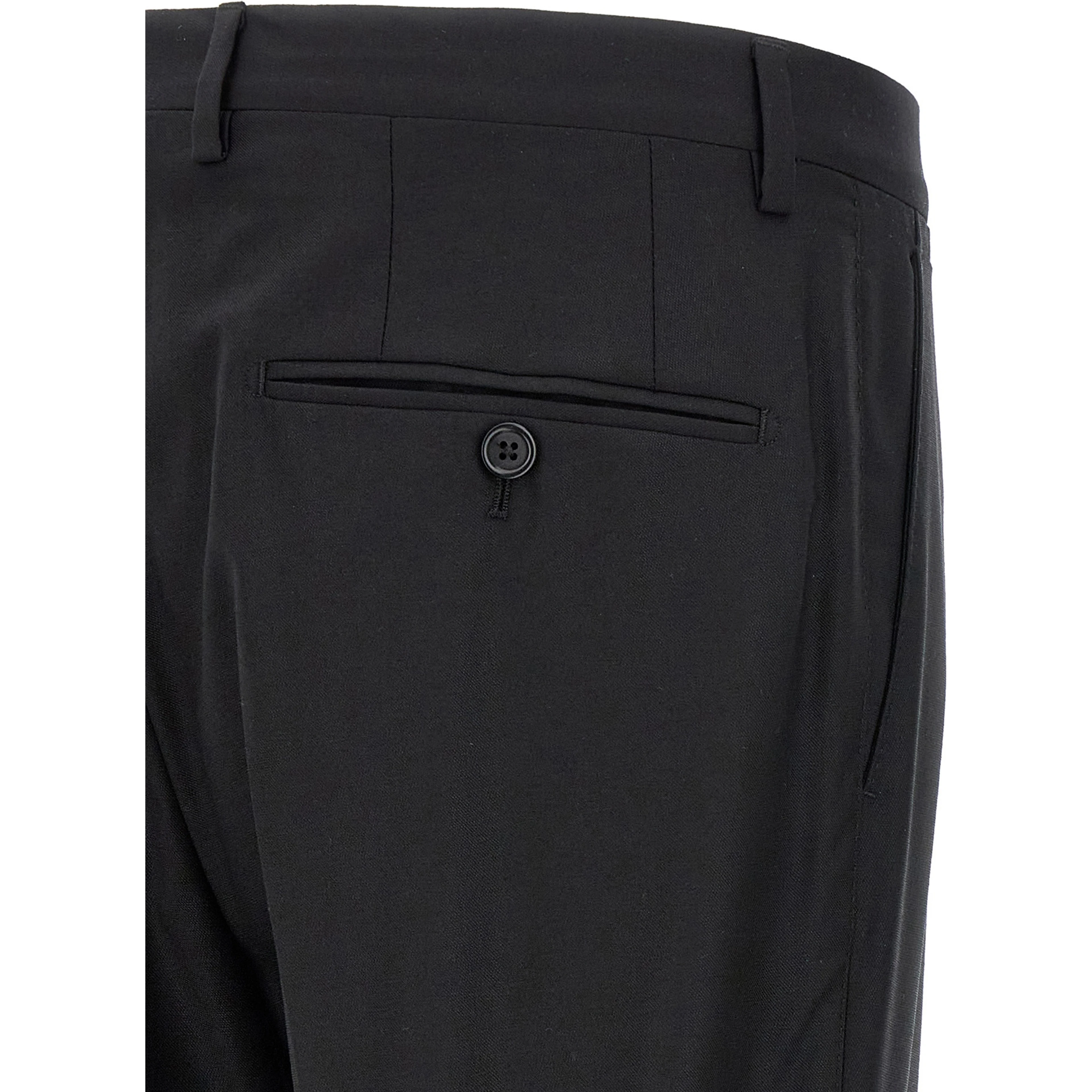 Black Virgin Wool Two-Piece Suit