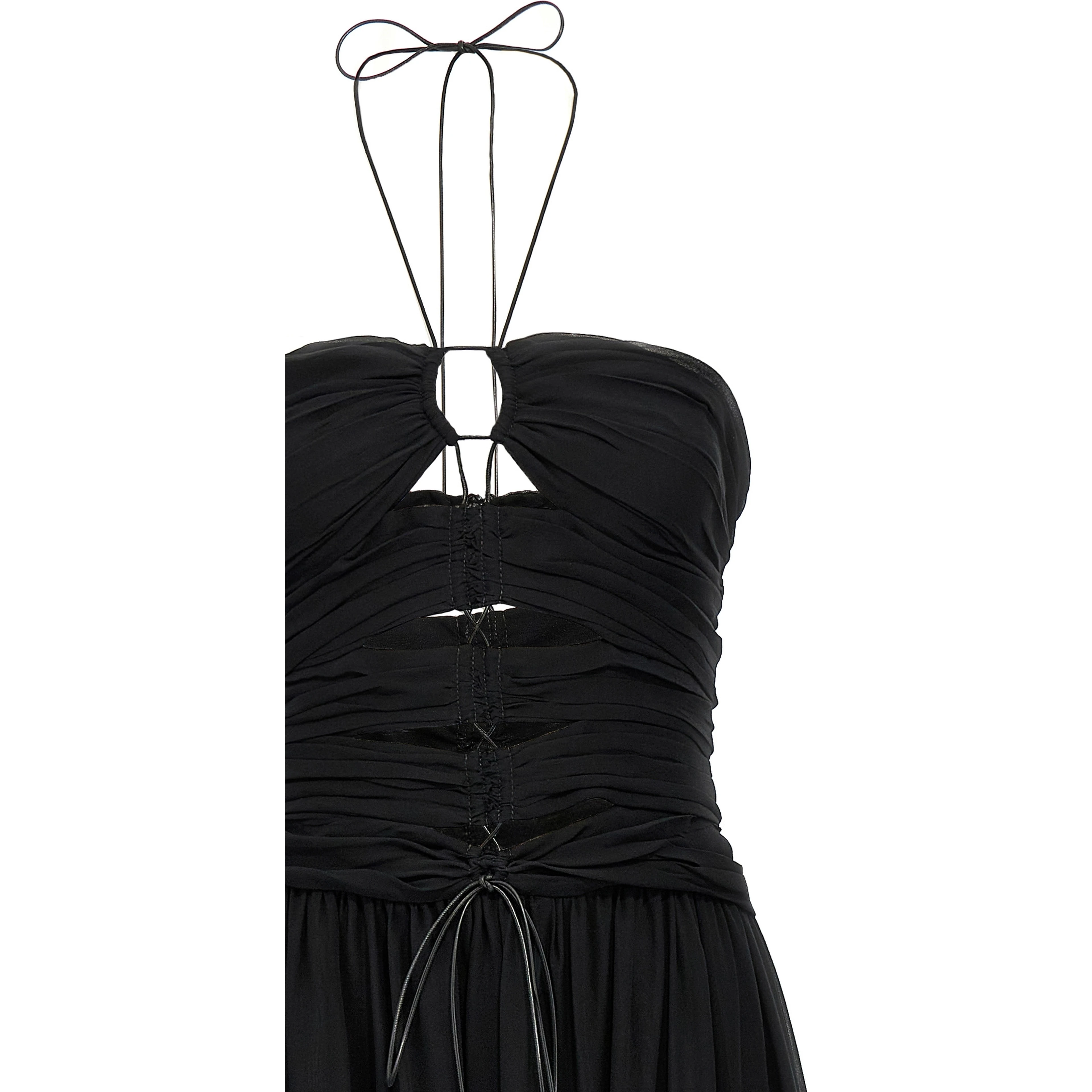Black Silk Long Dress