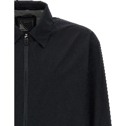 Black Polyester Shell Jacket