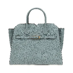 Gray Calfskin Handbag