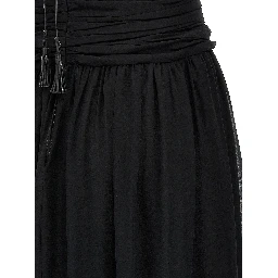 Black Silk Long Dress