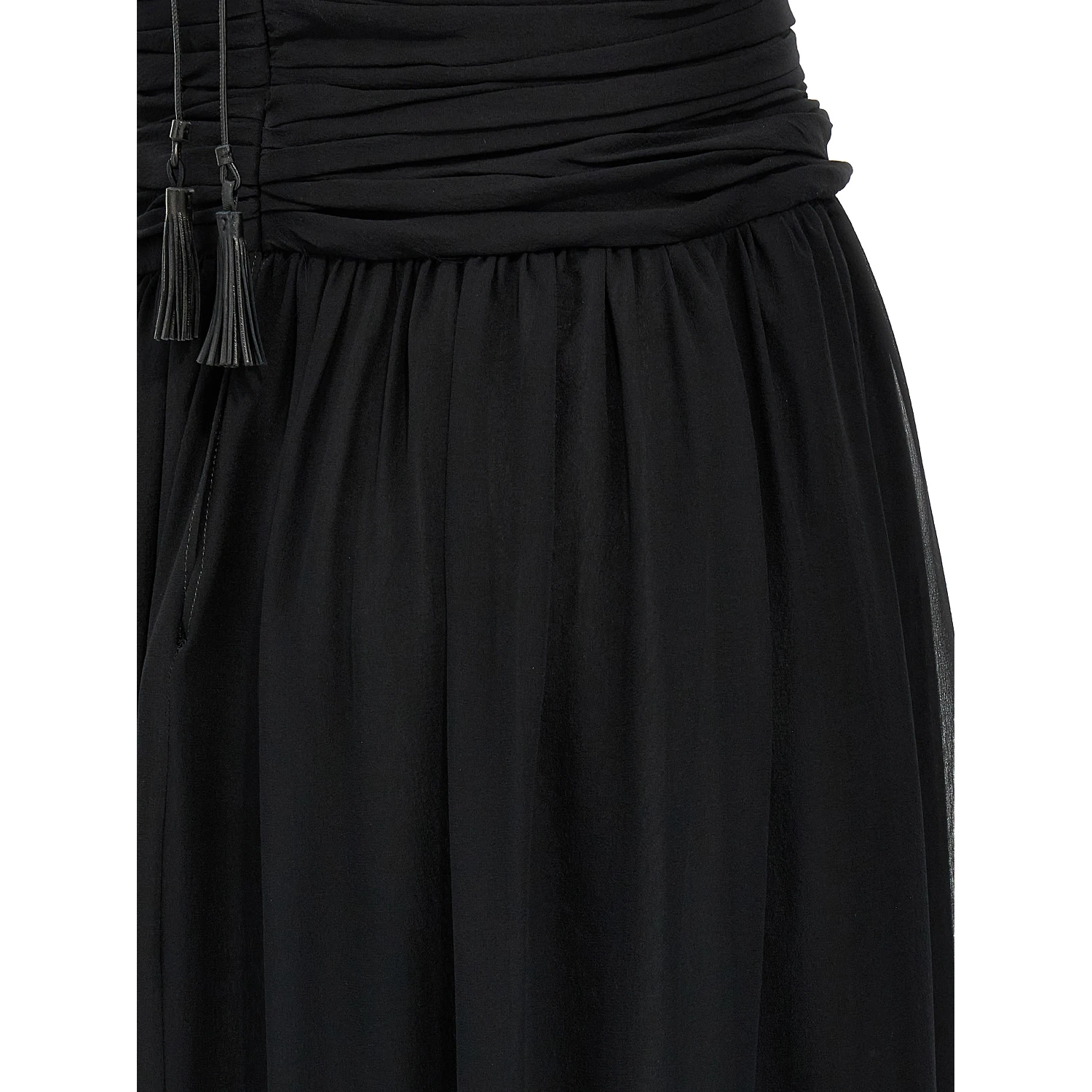 Black Silk Long Dress