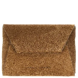 Brown Calfskin Clutch Bag