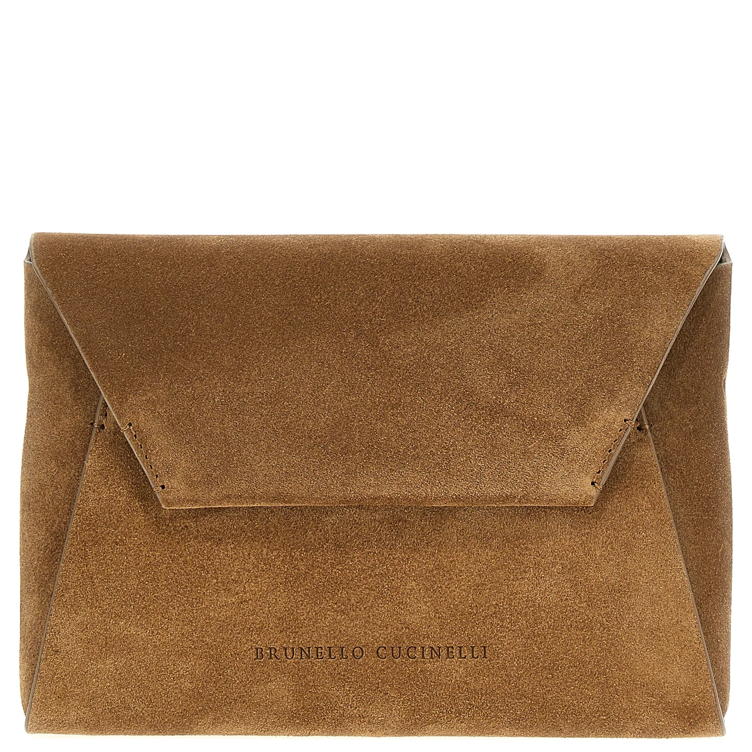Brown Calfskin Clutch Bag