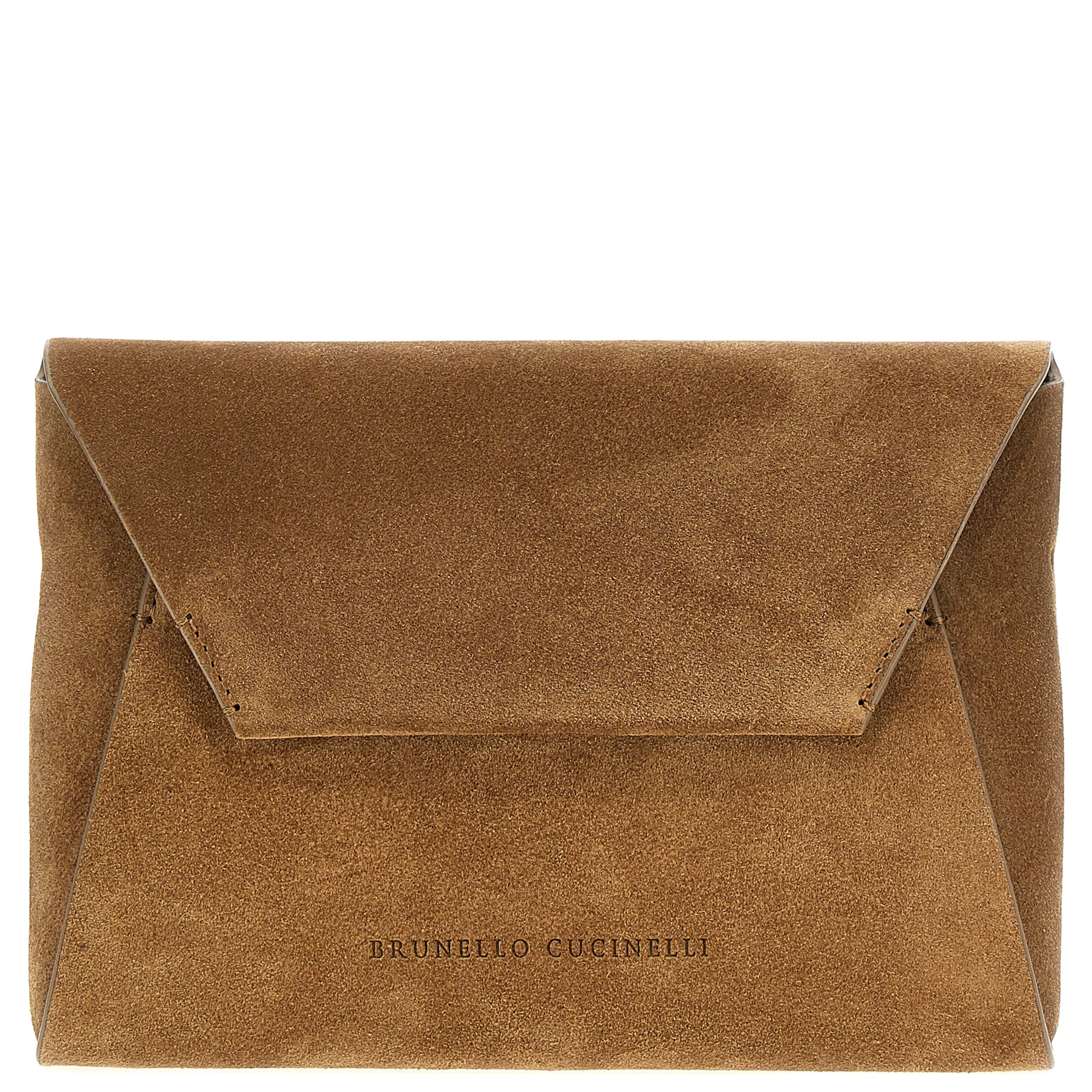 Brown Calfskin Clutch Bag