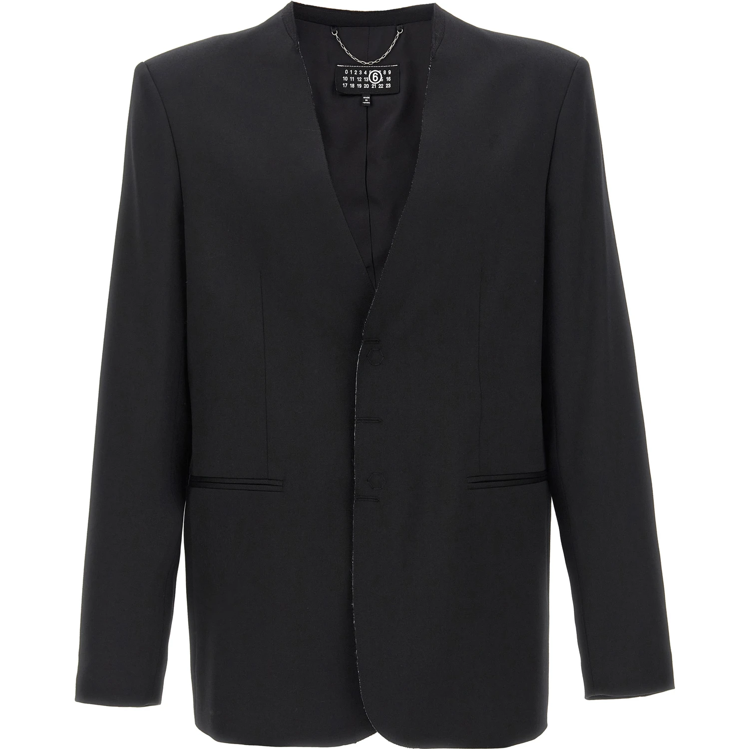 Black Polyester Blazer