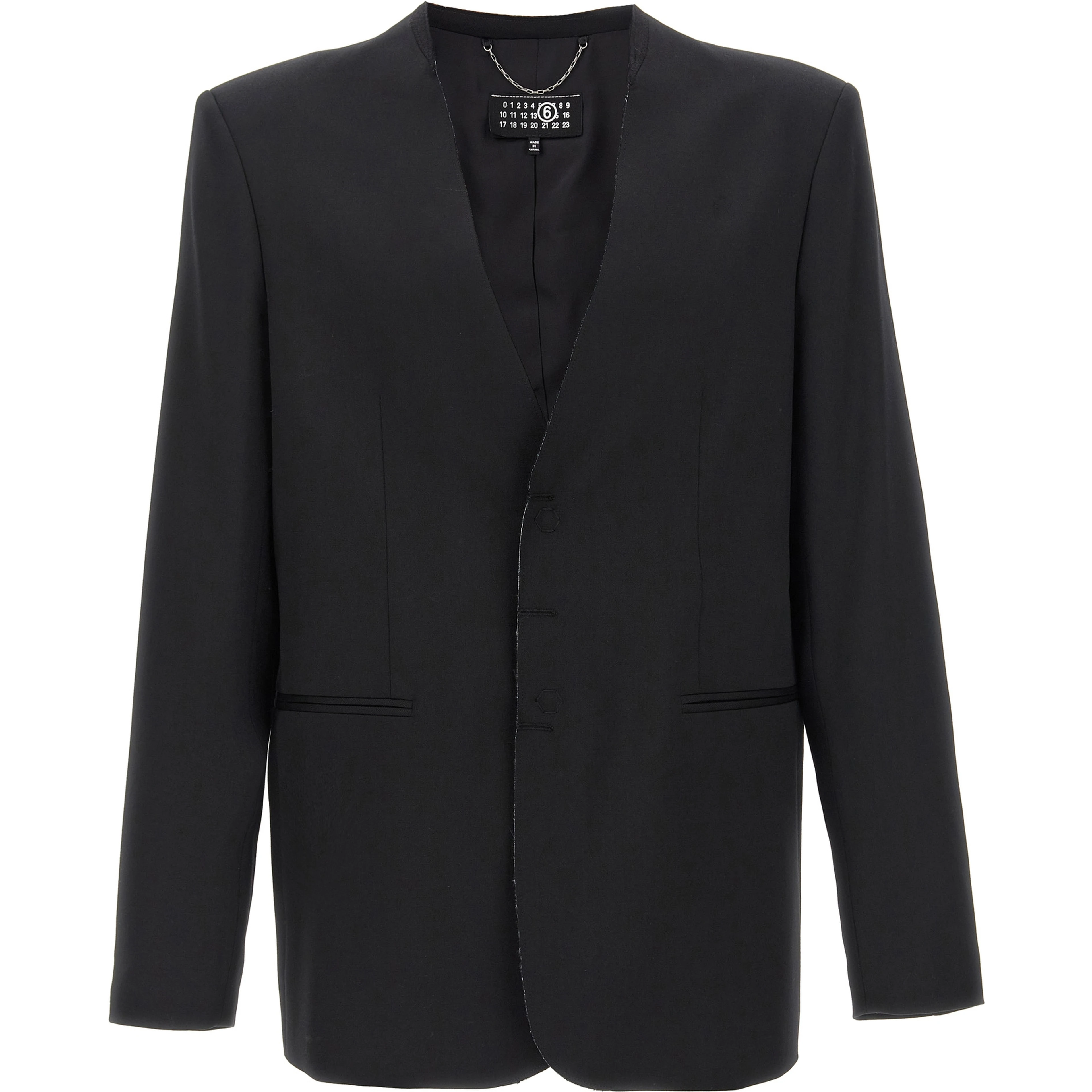 Black Polyester Blazer