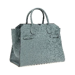 Gray Calfskin Handbag