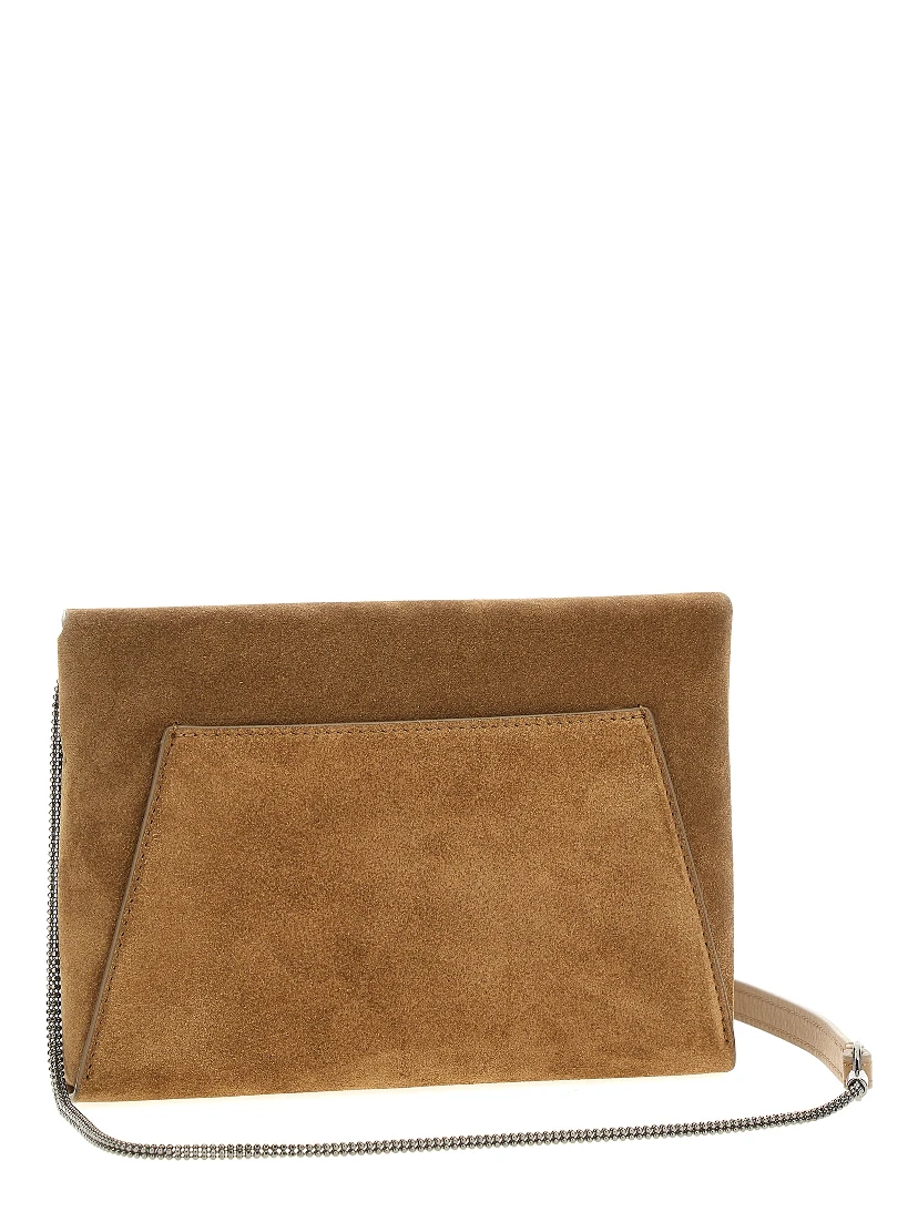 Brown Calfskin Clutch Bag