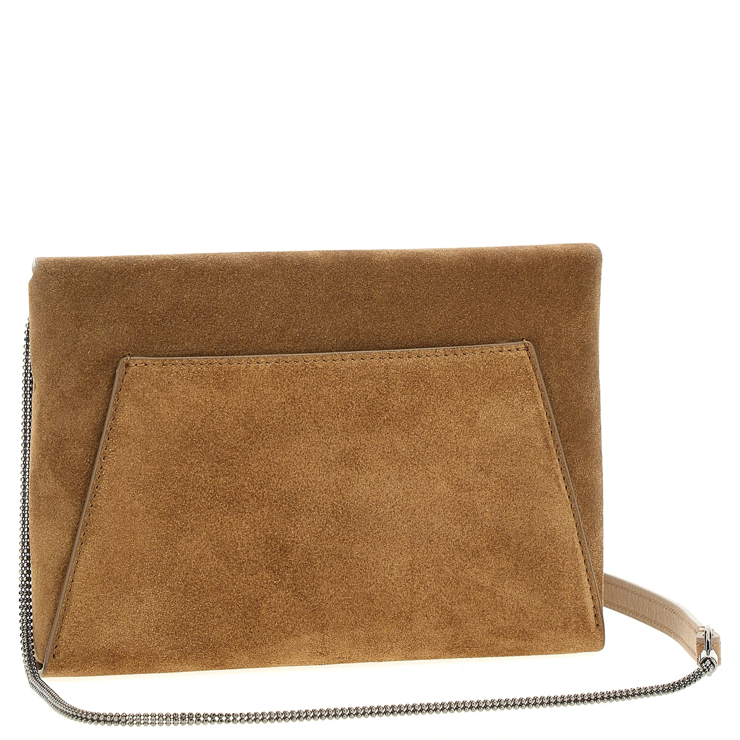 Brown Calfskin Clutch Bag