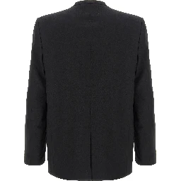Black Polyester Blazer