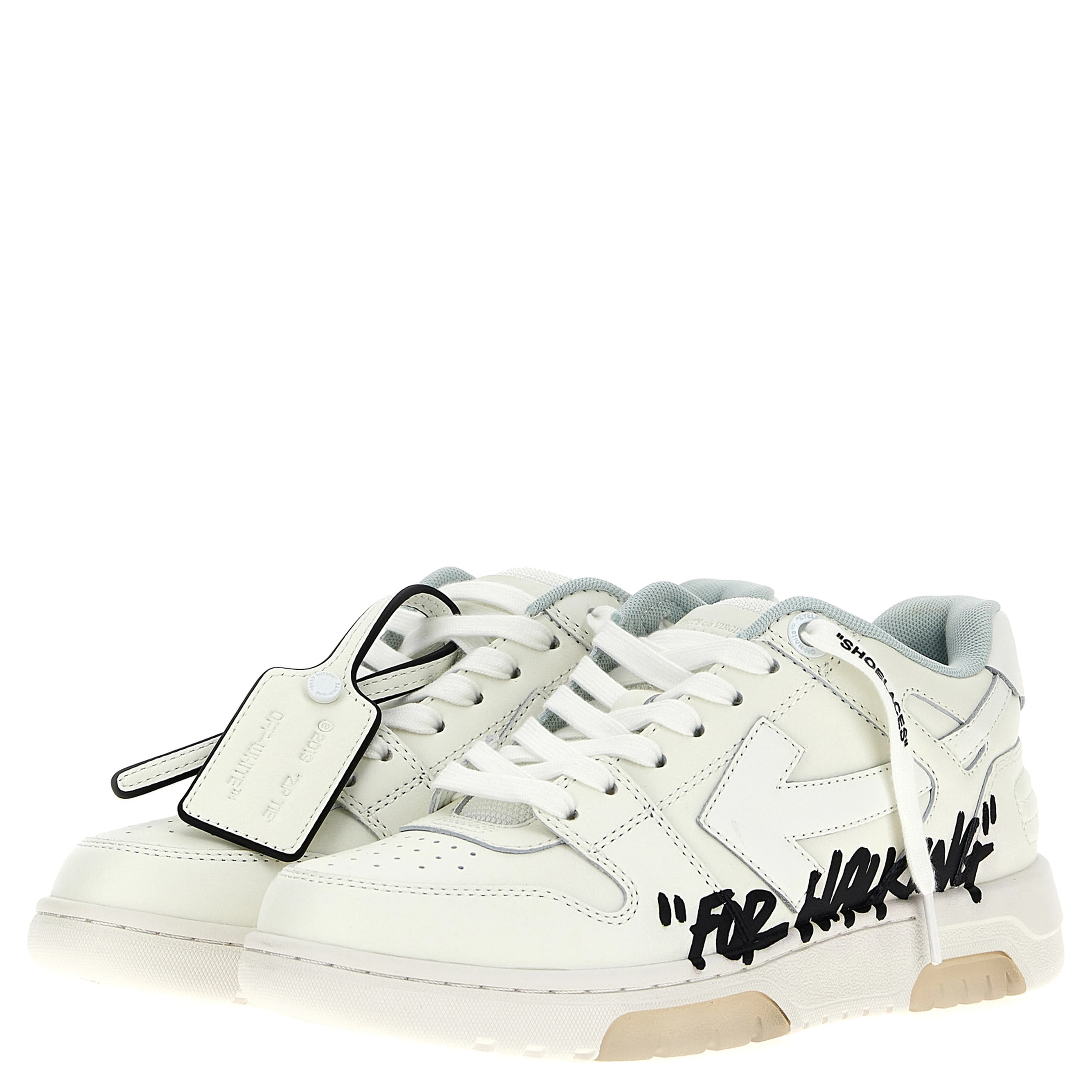 Bicolor Bovine Leather Low Top Sneakers