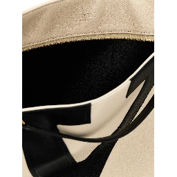 Bicolor Lamb Leather Tote Bag