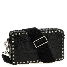 Black Calfskin Crossbody Bag