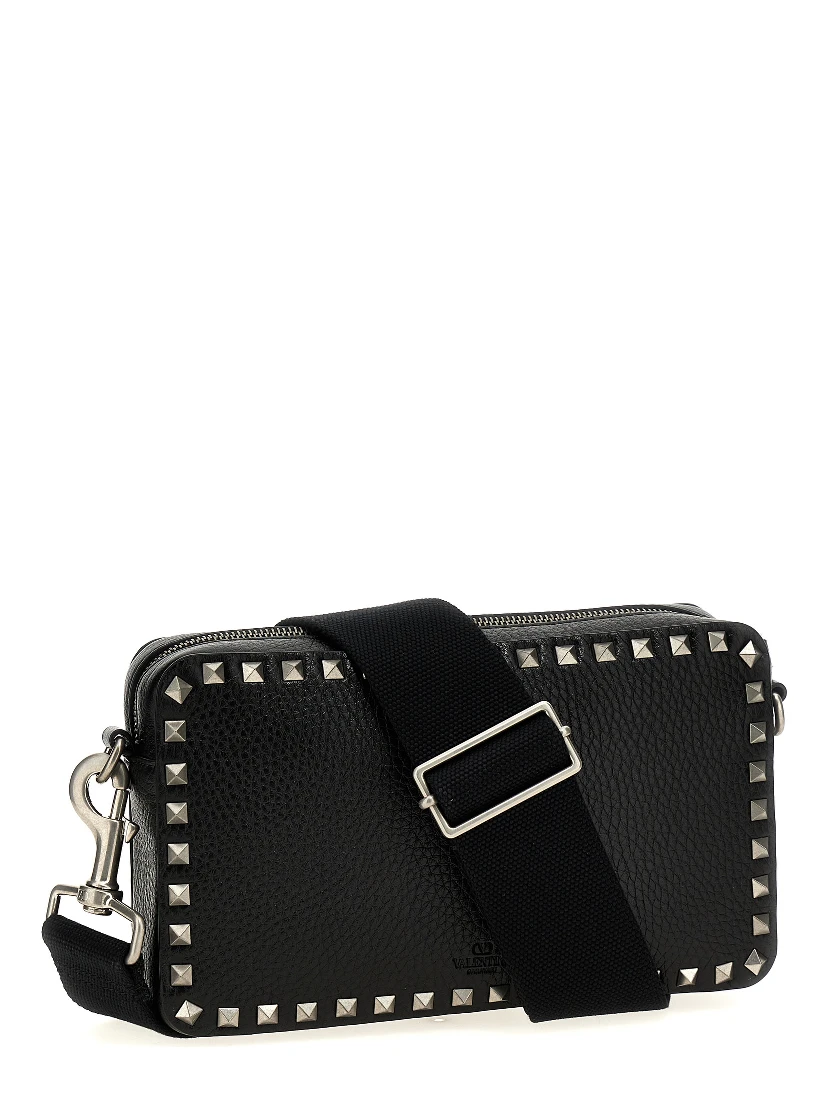 Black Calfskin Crossbody Bag